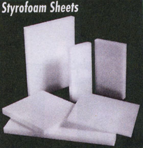 Styrofoam Boards 3/4 X 12 X 12. Dylite.