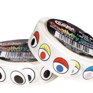 Wiggle Eye Stickers Roll Black – Scribbles Crafts – Brooklyn's Premier  Crafting Resource